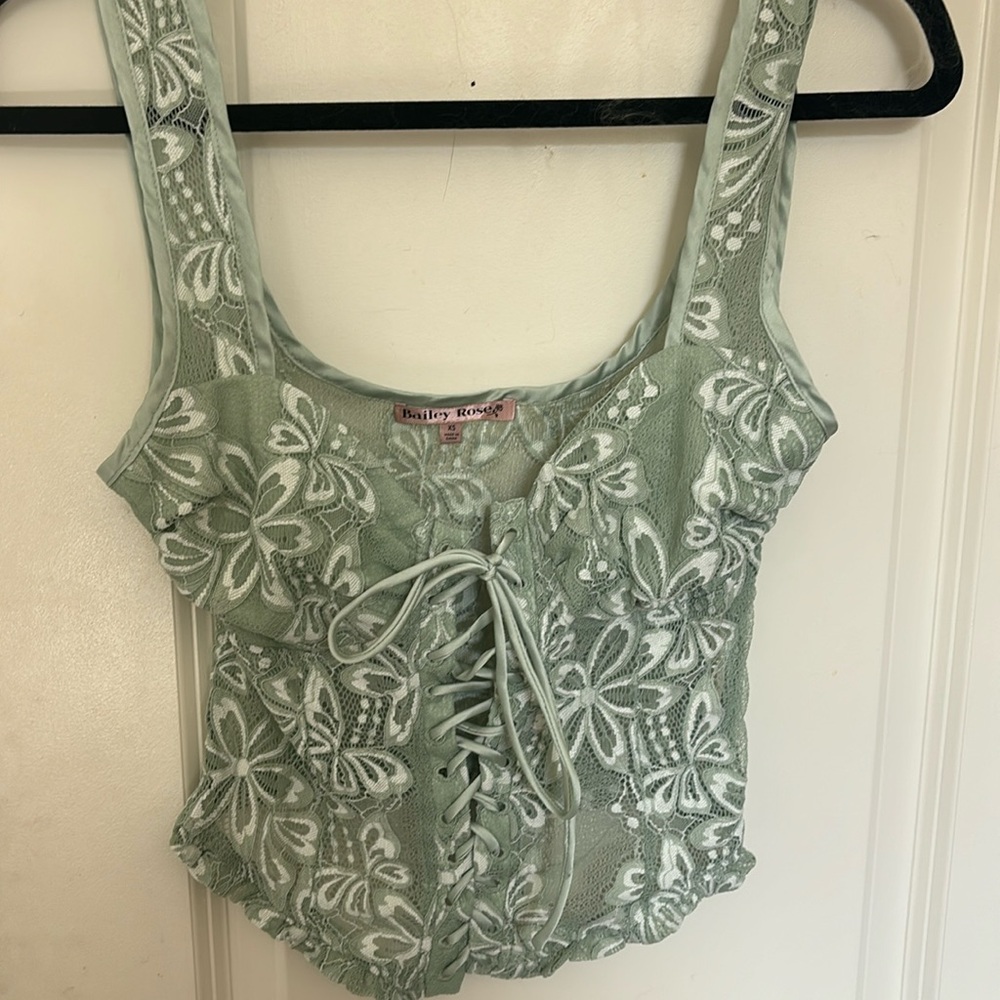 Bailey rose corset top crop top